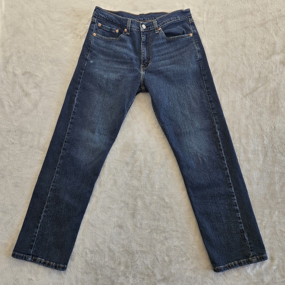 Levi Strauss 505 Mens Size 32x30 Jeans Dark Wash Straight Fit